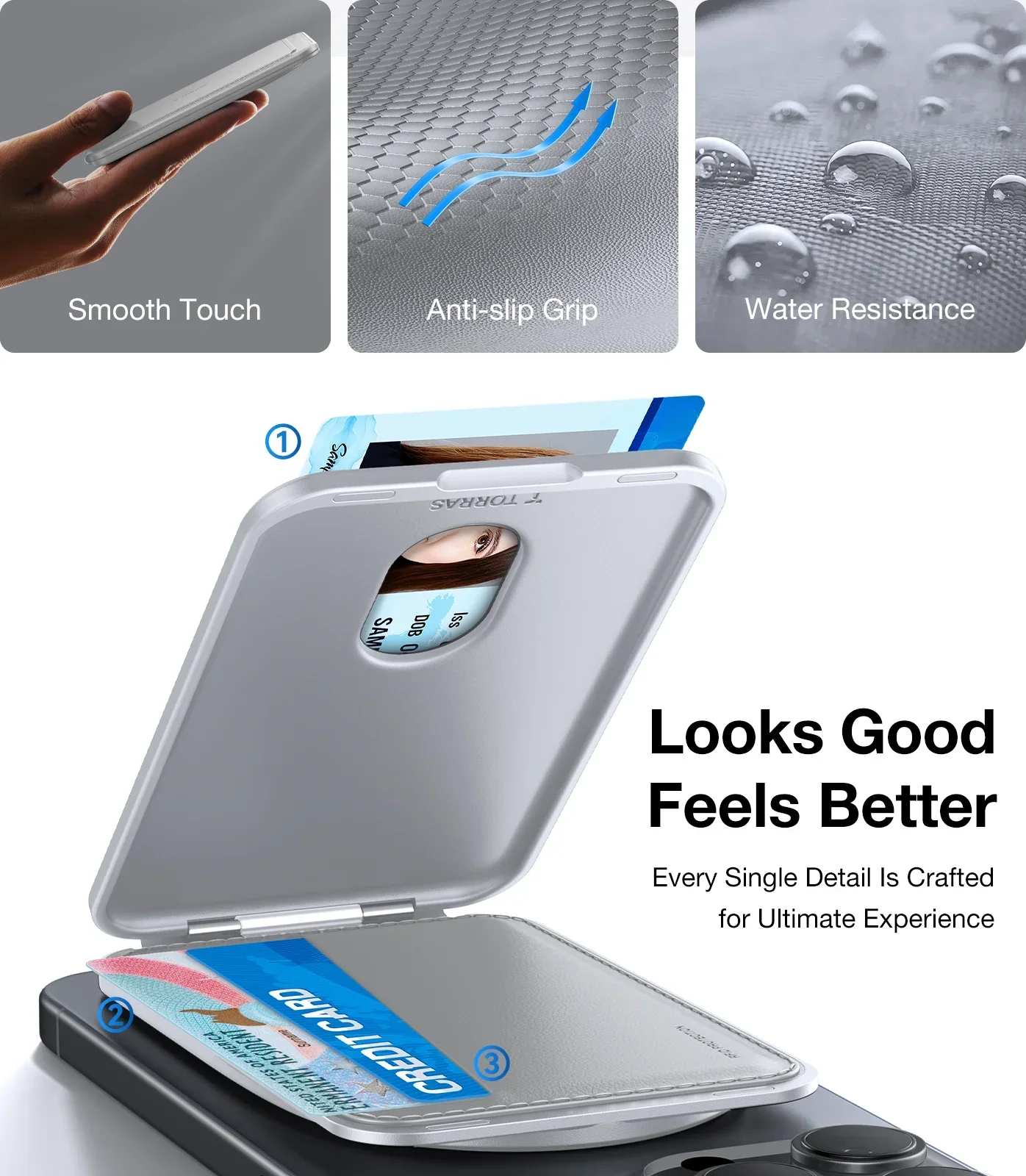 Leather Minimalist Slim Wallet - Image 7