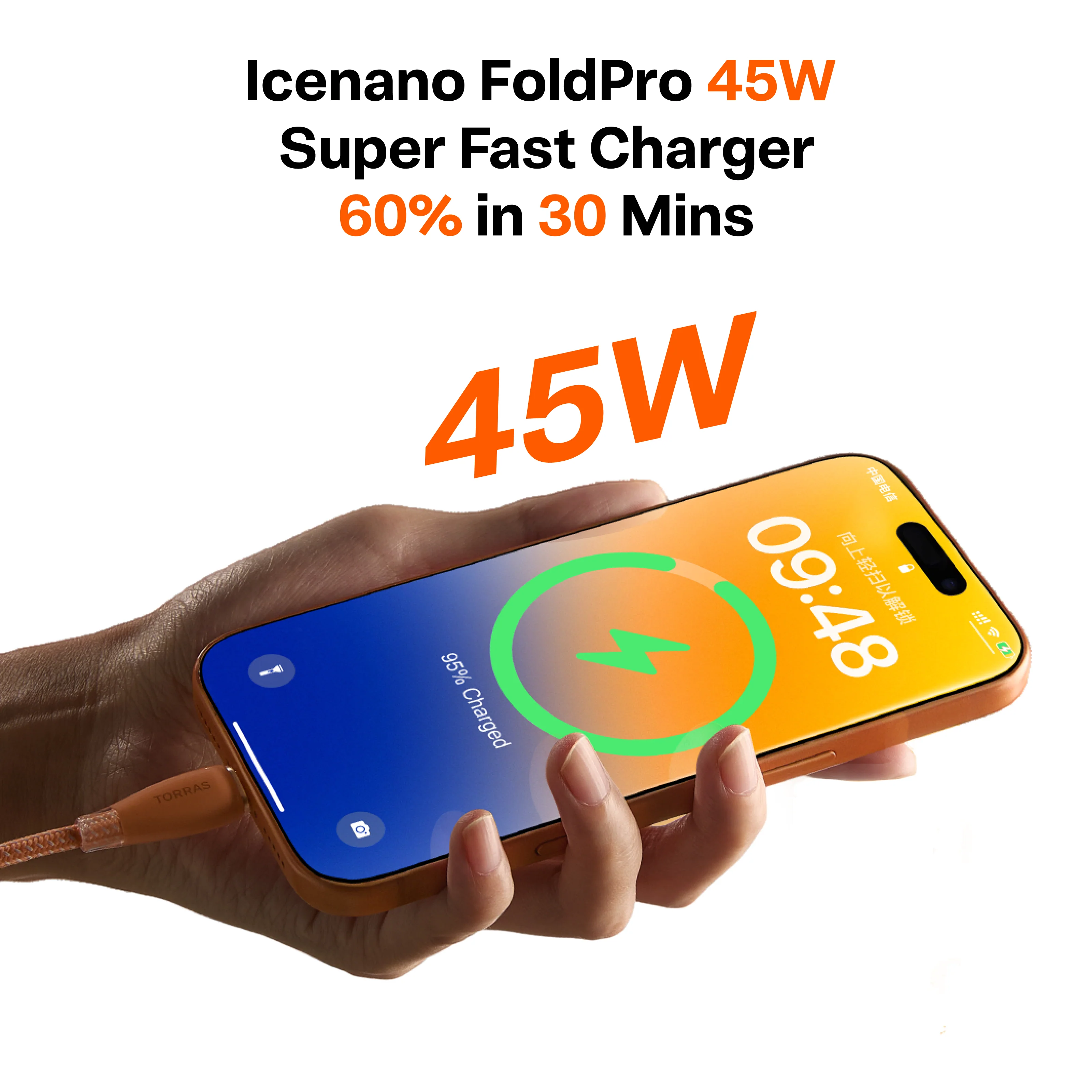 [US Plug] Icenano FoldPro Fast Charger Block 45W - Image 6